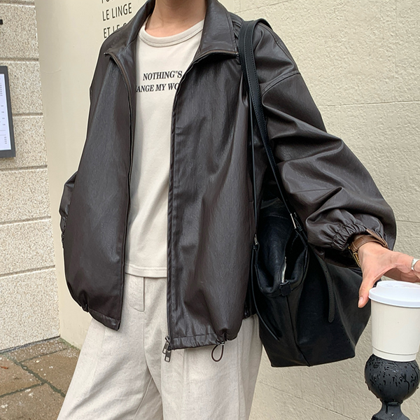プレミアムフェイクレザーブルゾン｜小柄さんサイズ・レディース