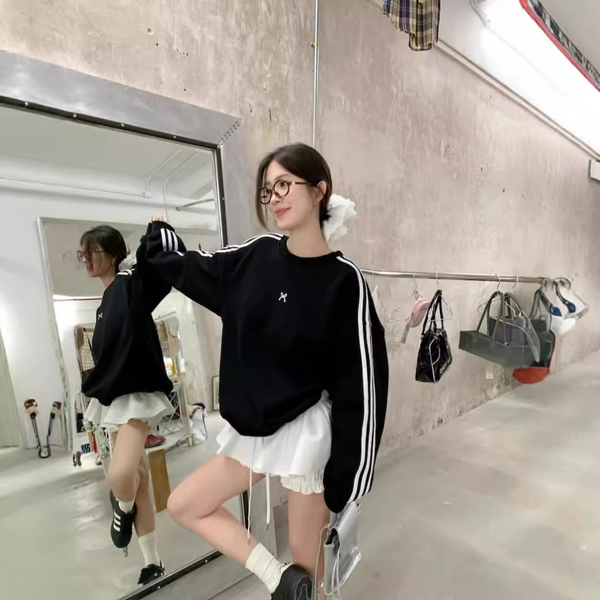 ストライプリボンロングTシャツ