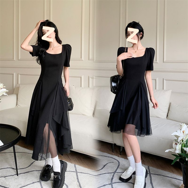 シフォンフリルワンピース