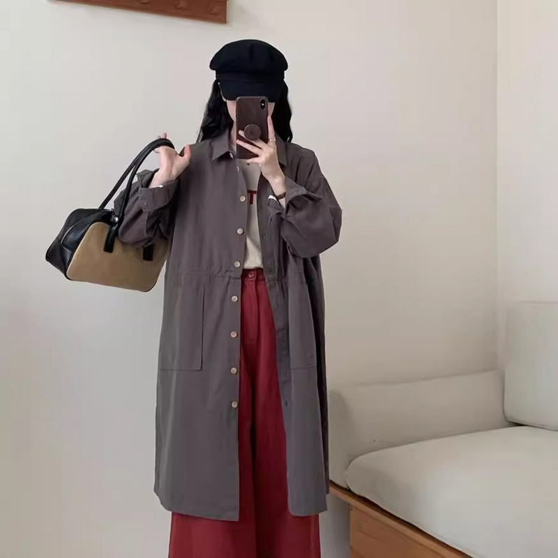 ビックポケットシャツワンピース