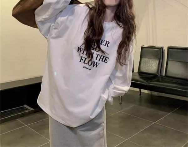 フロントプリント・ロングシャツ