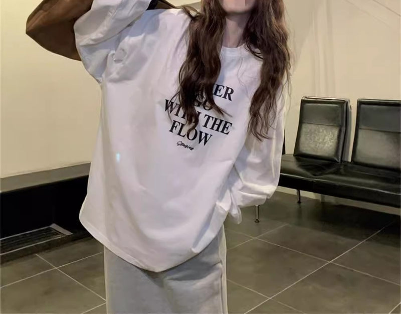 フロントプリント・ロングシャツ