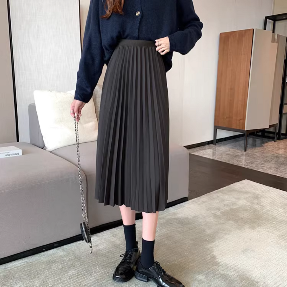 美品】MIU MIU 膝丈スカート プリーツ ブラウン 38 巻きスカート 美品】MIU MIU 膝丈スカート プリーツ ブラウン 38 巻きスカート