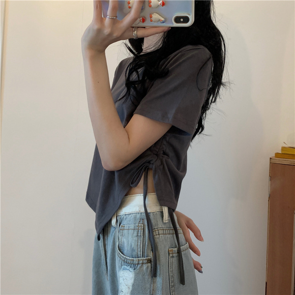 ウエストリボンTシャツ