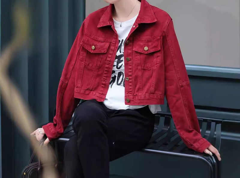 デニムショートジャケット