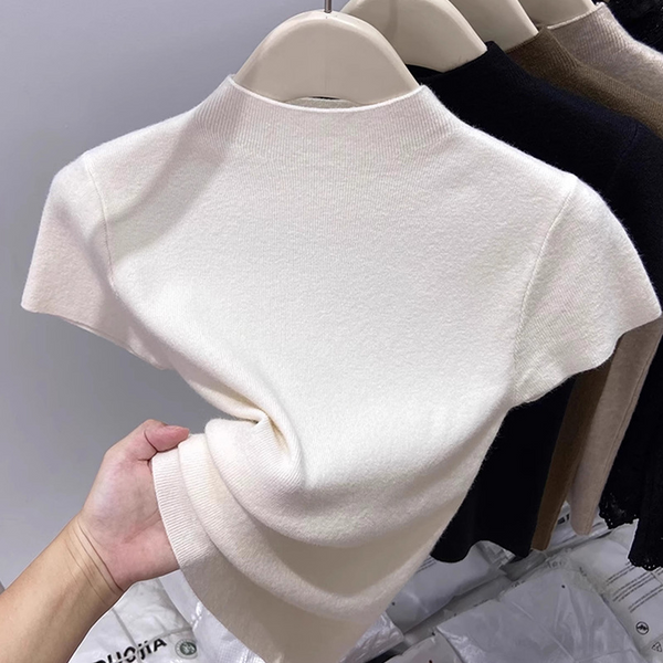 オフタートルニットTシャツ