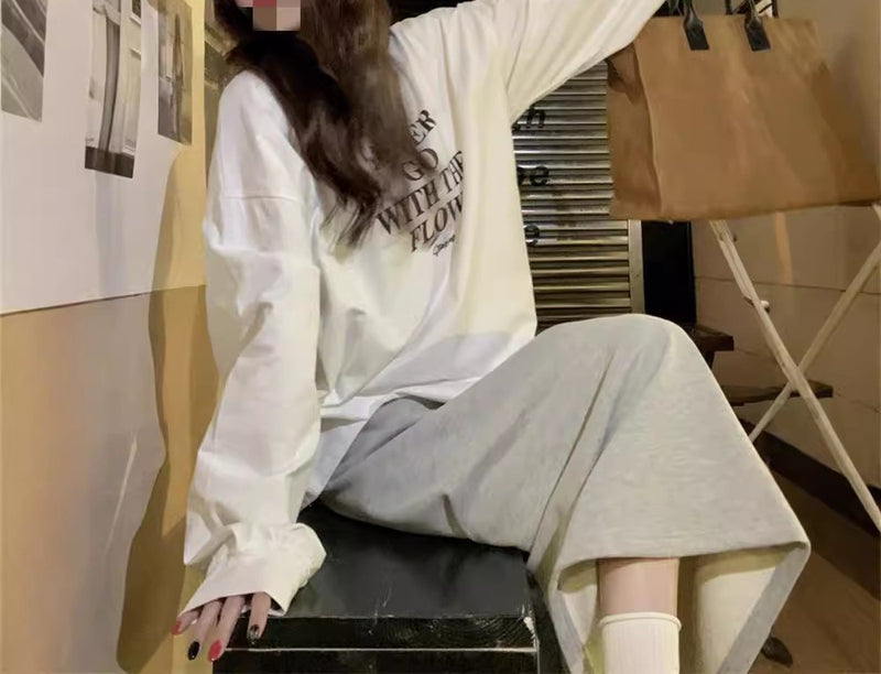 フロントプリント・ロングシャツ