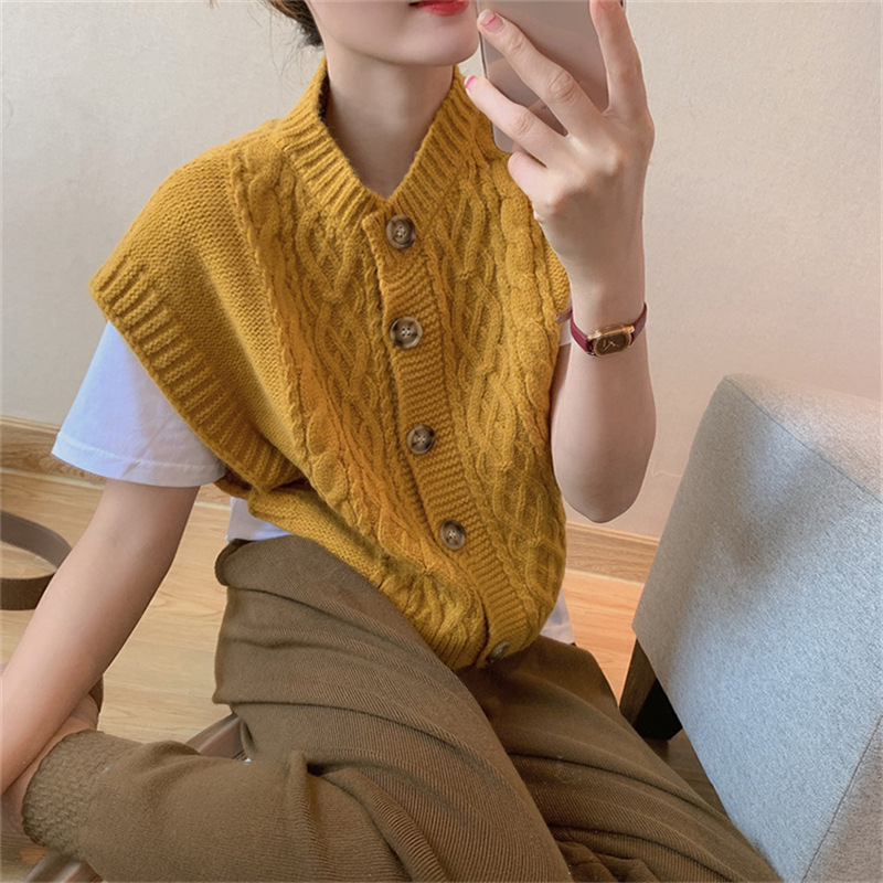 ウエストボタンベスト