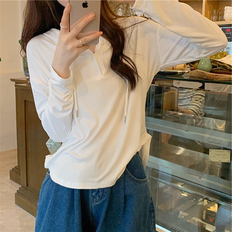 薄手フードロングシャツ