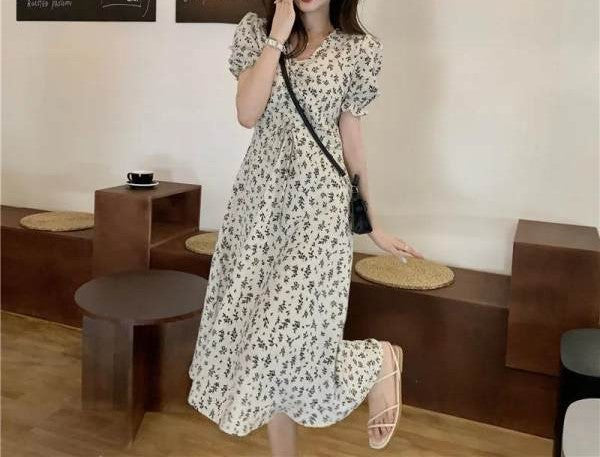 フレアA字ラインワンピース