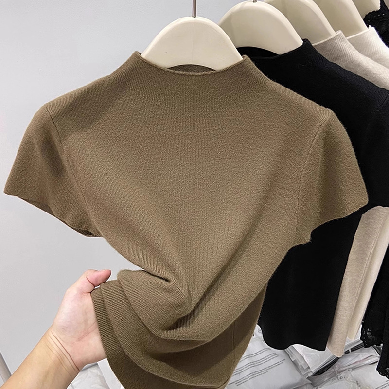 オフタートルニットTシャツ