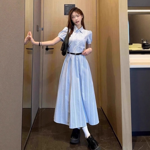 フレンチブルーワンピース