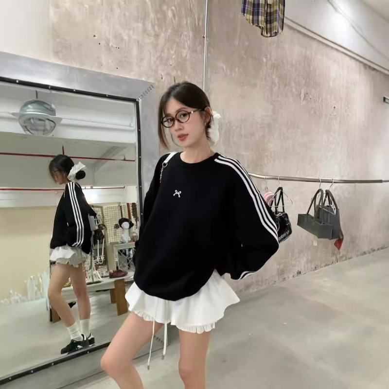 ストライプリボンロングTシャツ