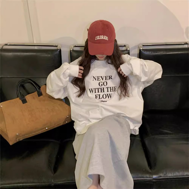 フロントプリント・ロングシャツ