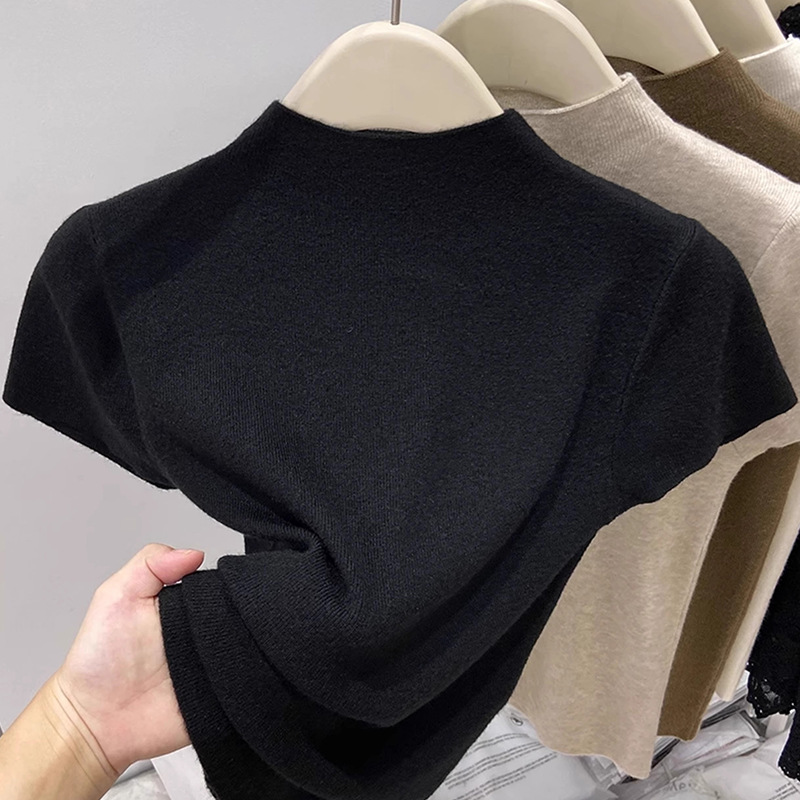 オフタートルニットTシャツ