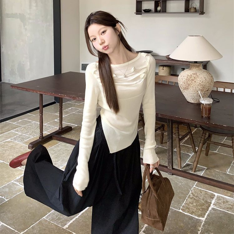 オブロングシフォンシャツ