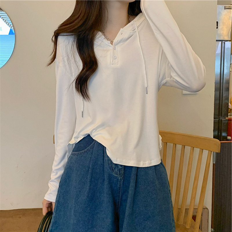 薄手フードロングシャツ