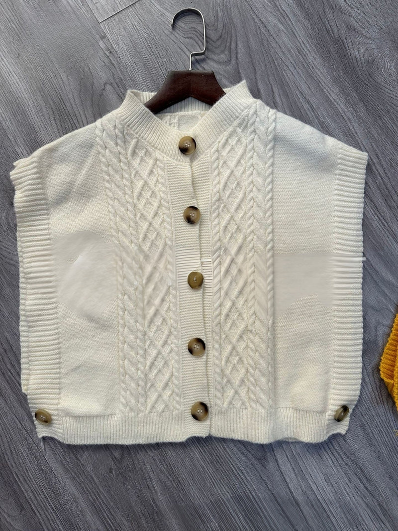 ウエストボタンベスト