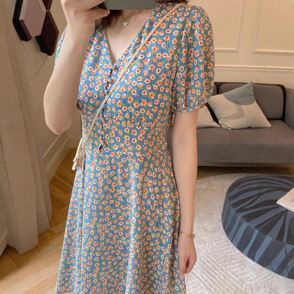 フレンチニッチウエストワンピース