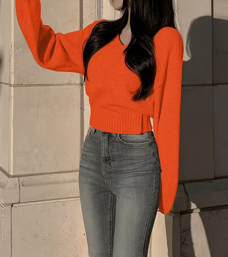 ウエストシェイプセーター