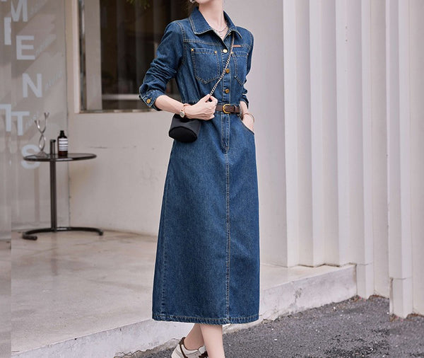 デニムミディアムワンピース