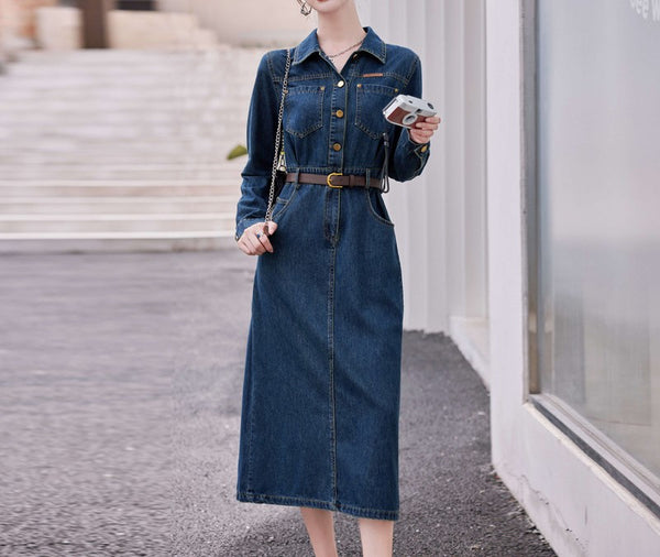 デニムミディアムワンピース