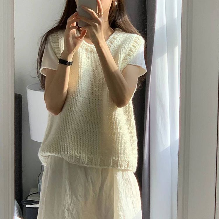 ゆったりウールベスト