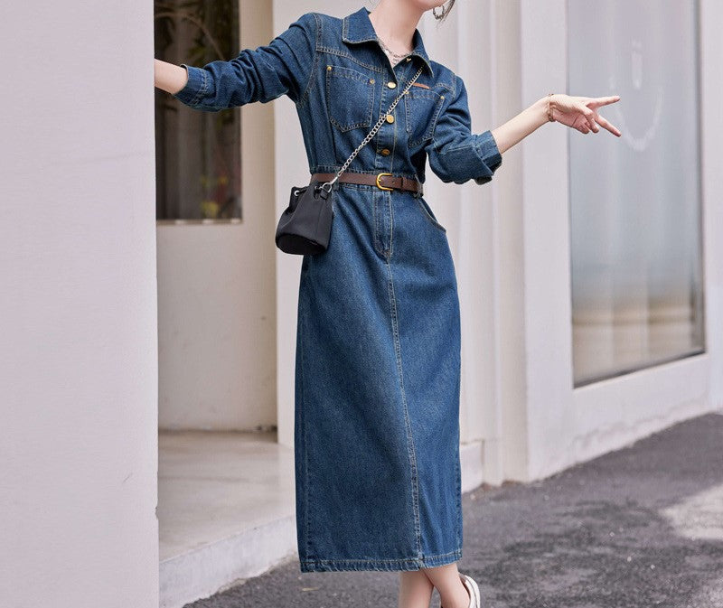 デニムミディアムワンピース