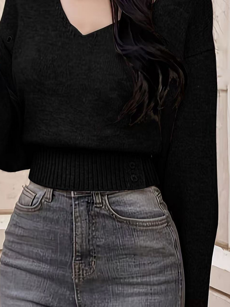 ウエストシェイプセーター