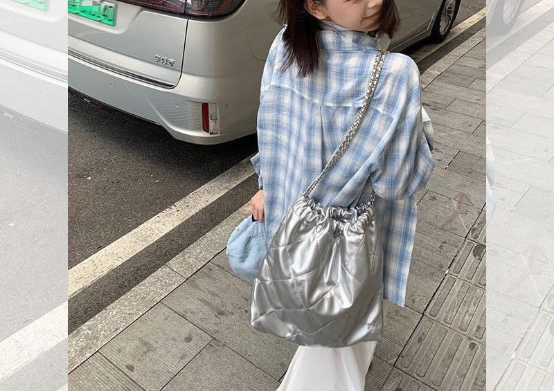 ガーリックチェックシャツ