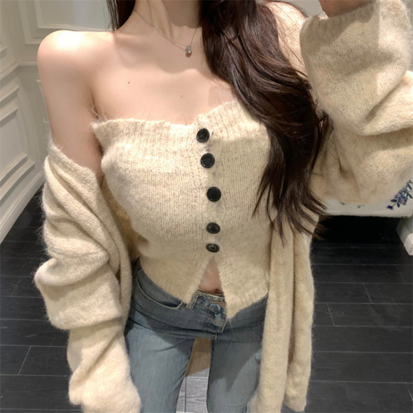 ルーズカーディガン2ピース