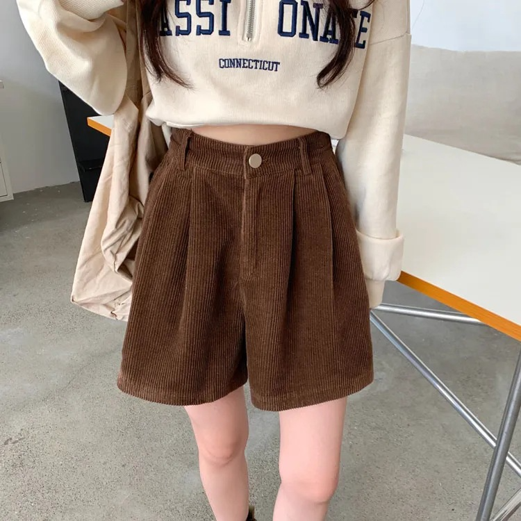 コーデュロイショートパンツ