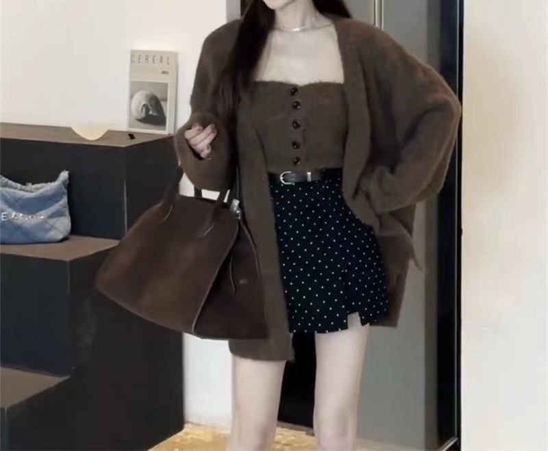 ルーズカーディガン2ピース