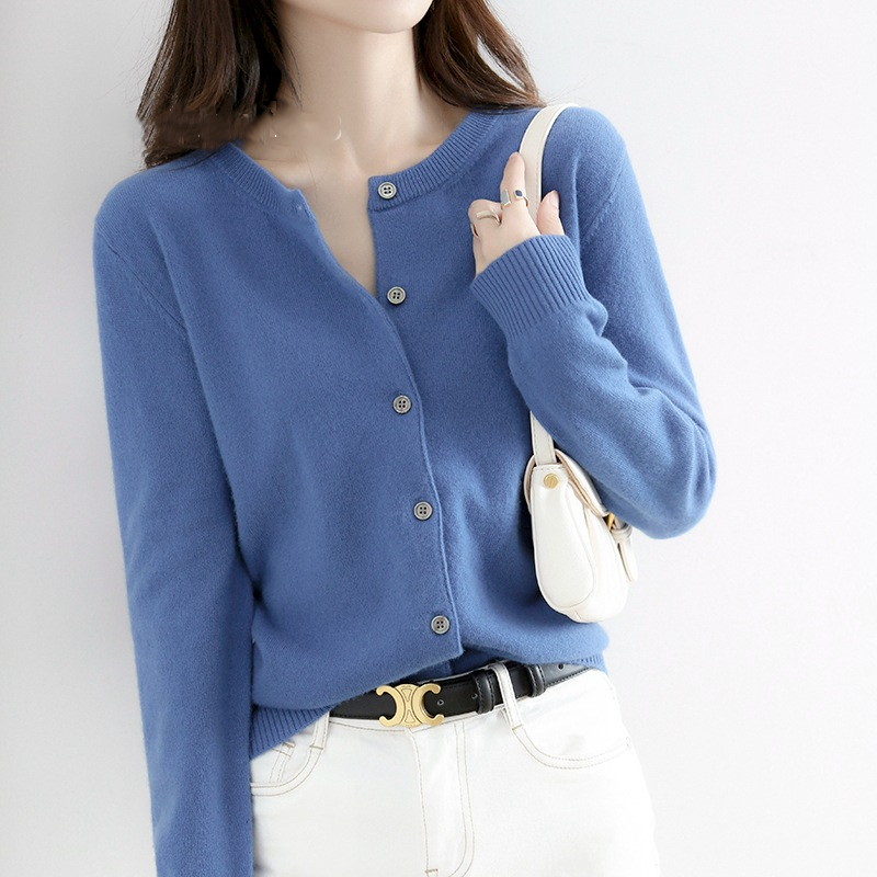 ヘンリーネックニットカーディガン