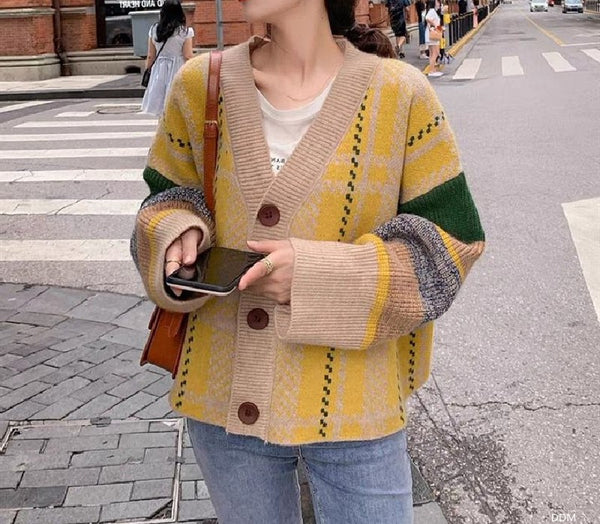 レトロゆるカーディガン