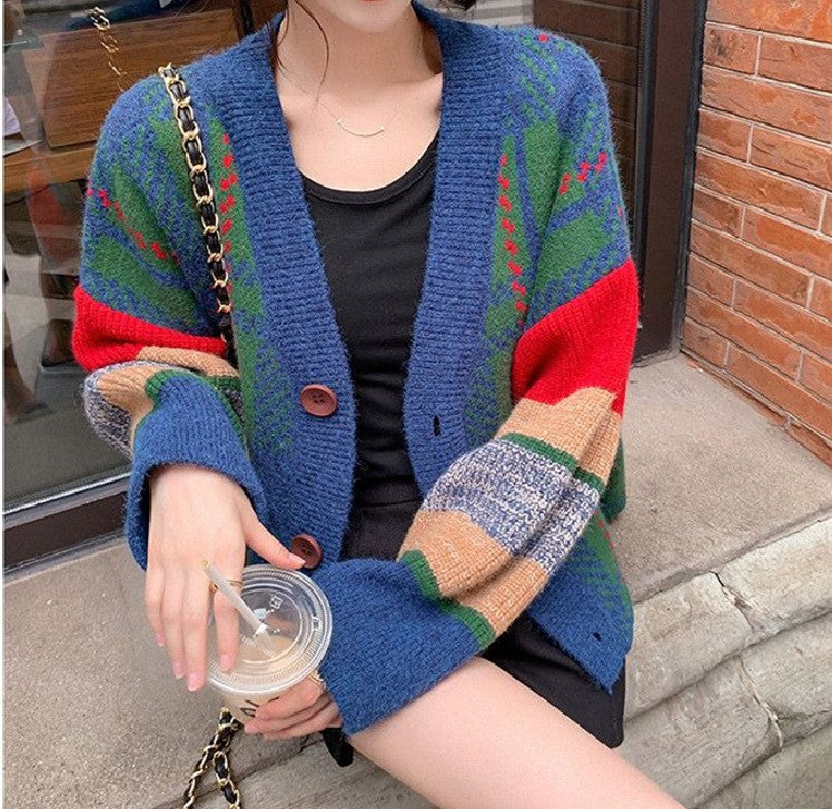 レトロゆるカーディガン