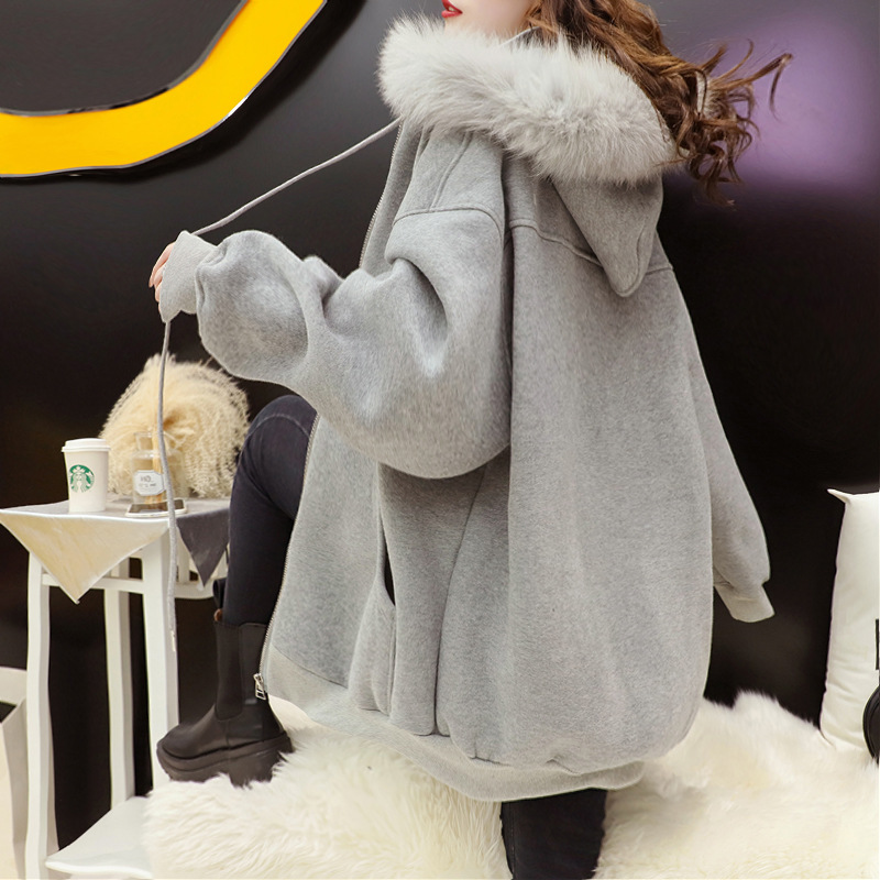 ファースエットパーカー