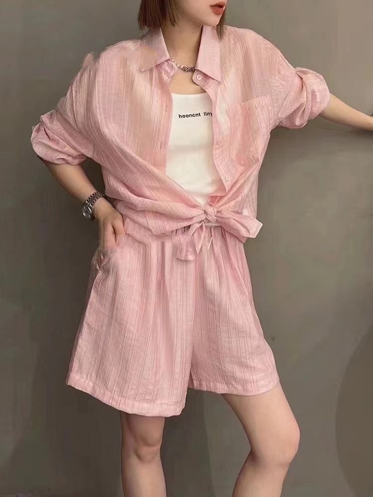 シフォンシャツセットアップ