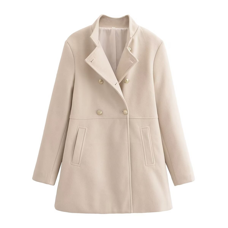 ダブルボタンコート