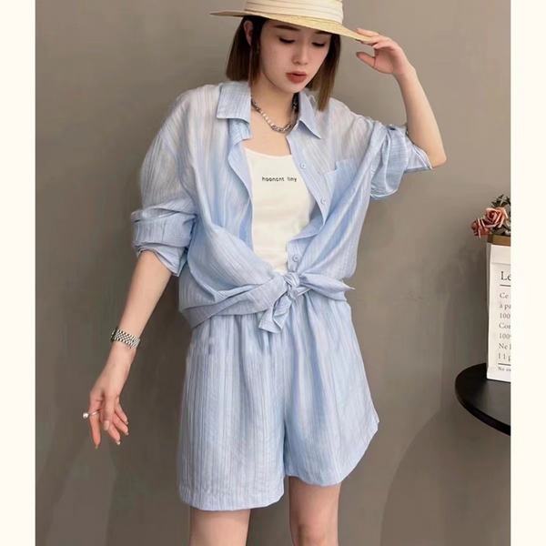 シフォンシャツセットアップ
