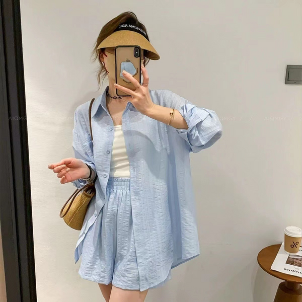 シフォンシャツセットアップ