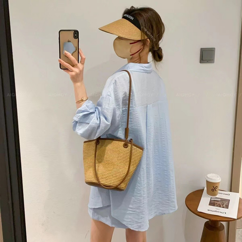 シフォンシャツセットアップ