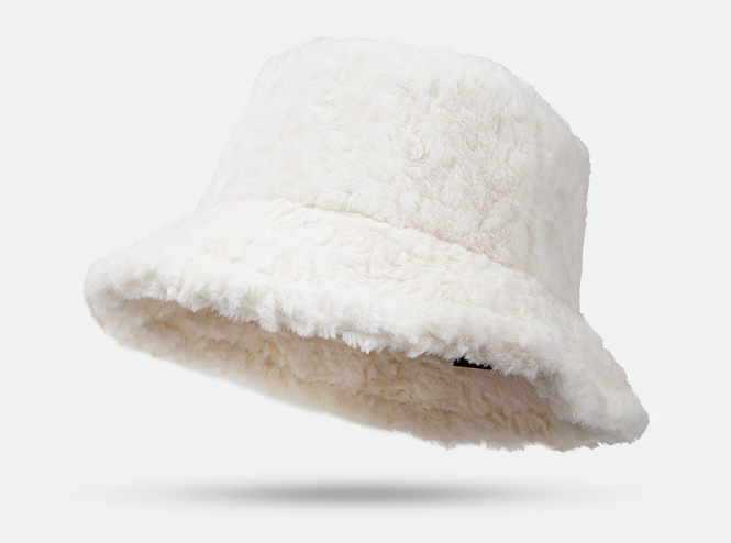 もこもこバケットハット