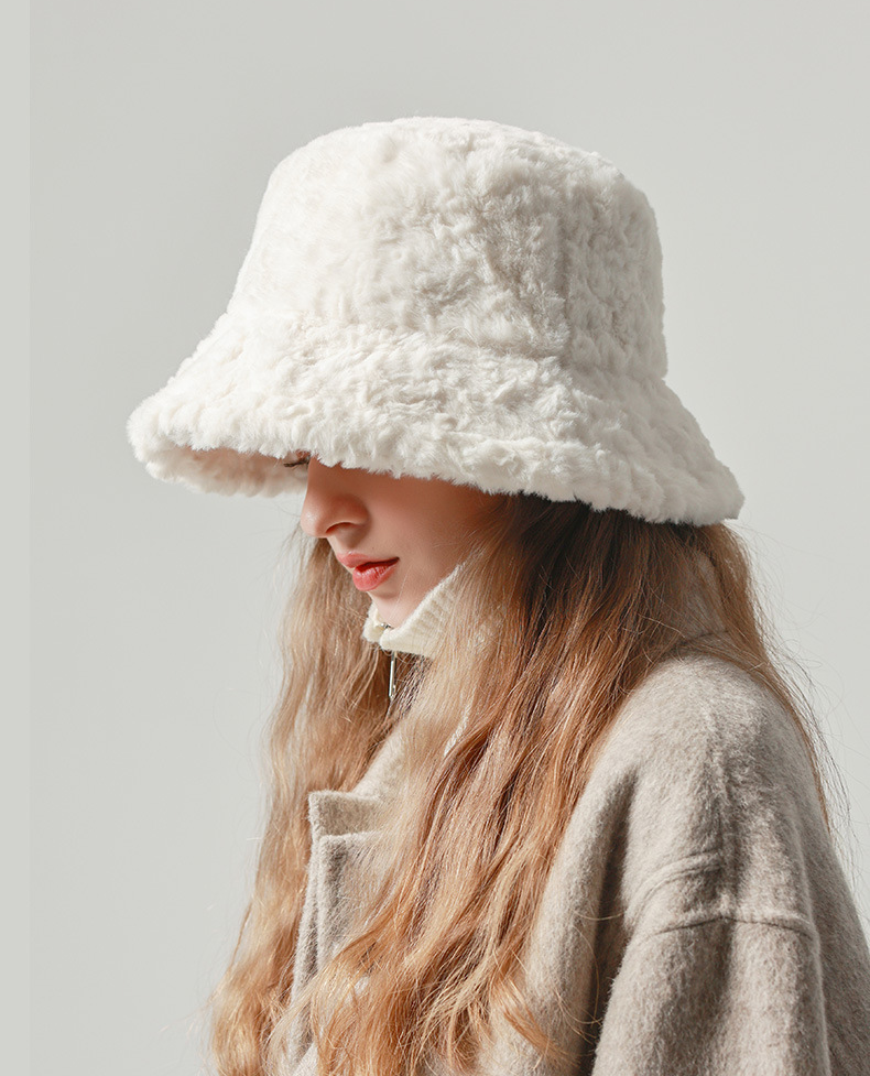 もこもこバケットハット