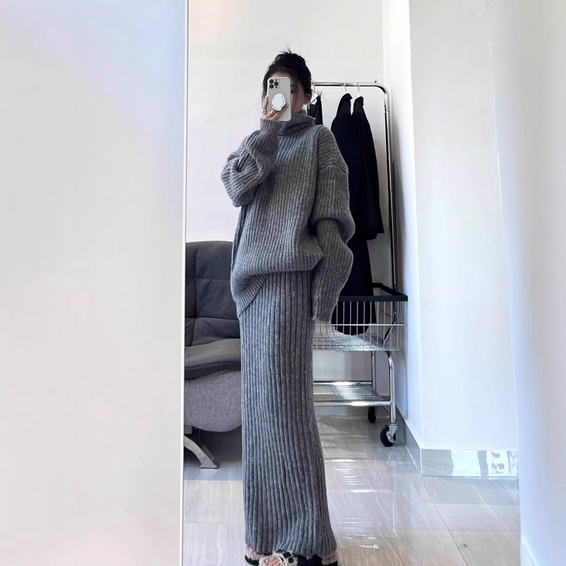 フレンチニットタイトスカート２点セット