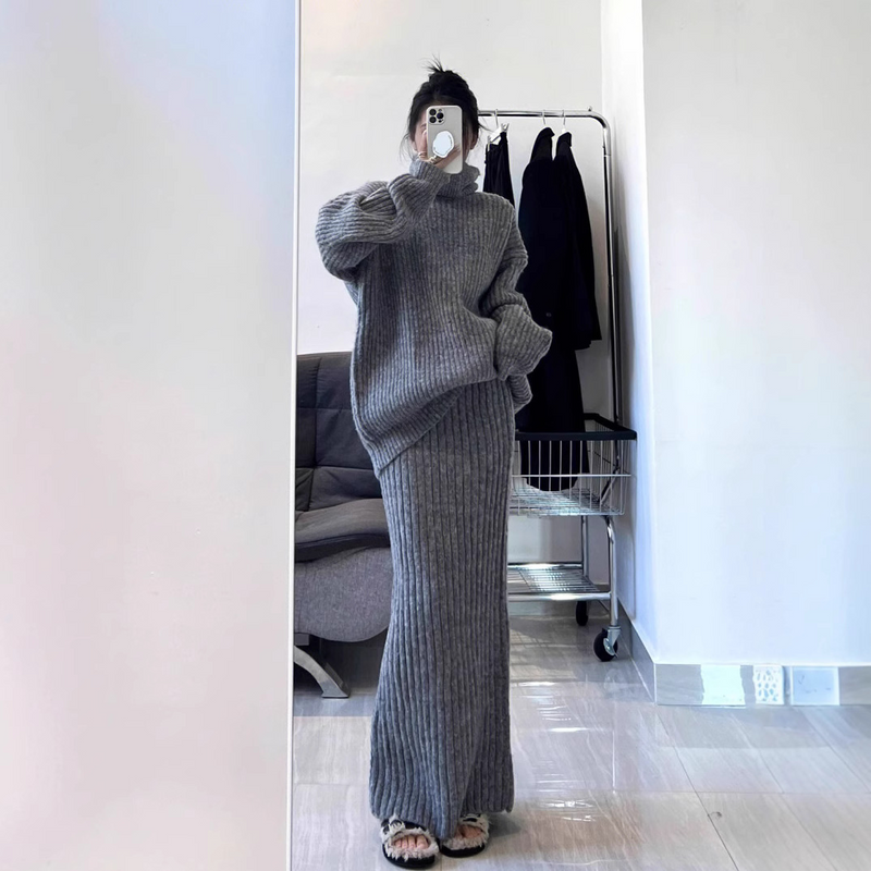 フレンチニットタイトスカート２点セット