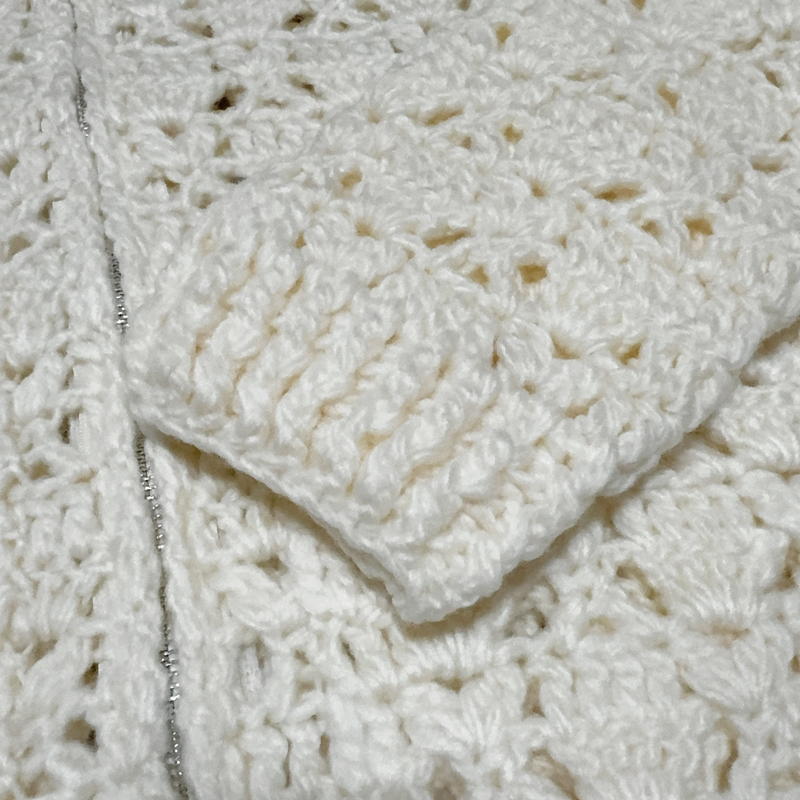 ゆったり網カーディガン