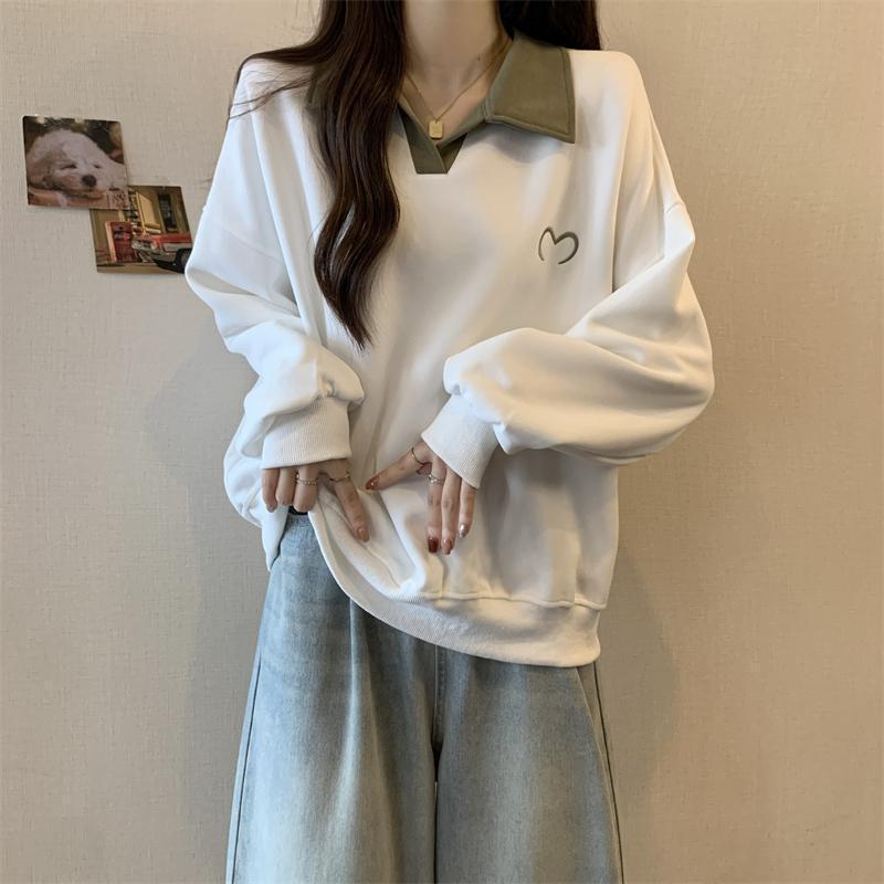 2トーンゆったりポロ