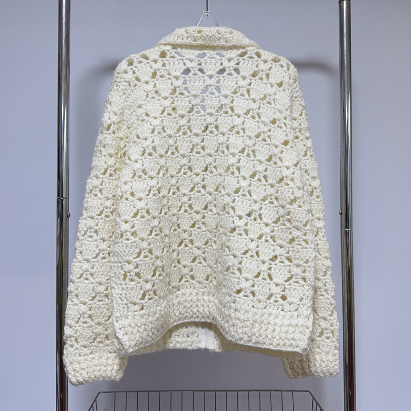 ゆったり網カーディガン