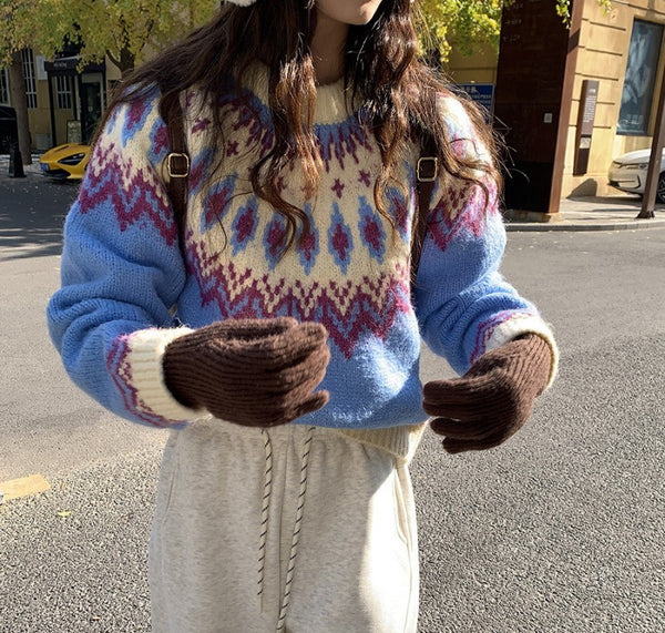 ジャガードセーター